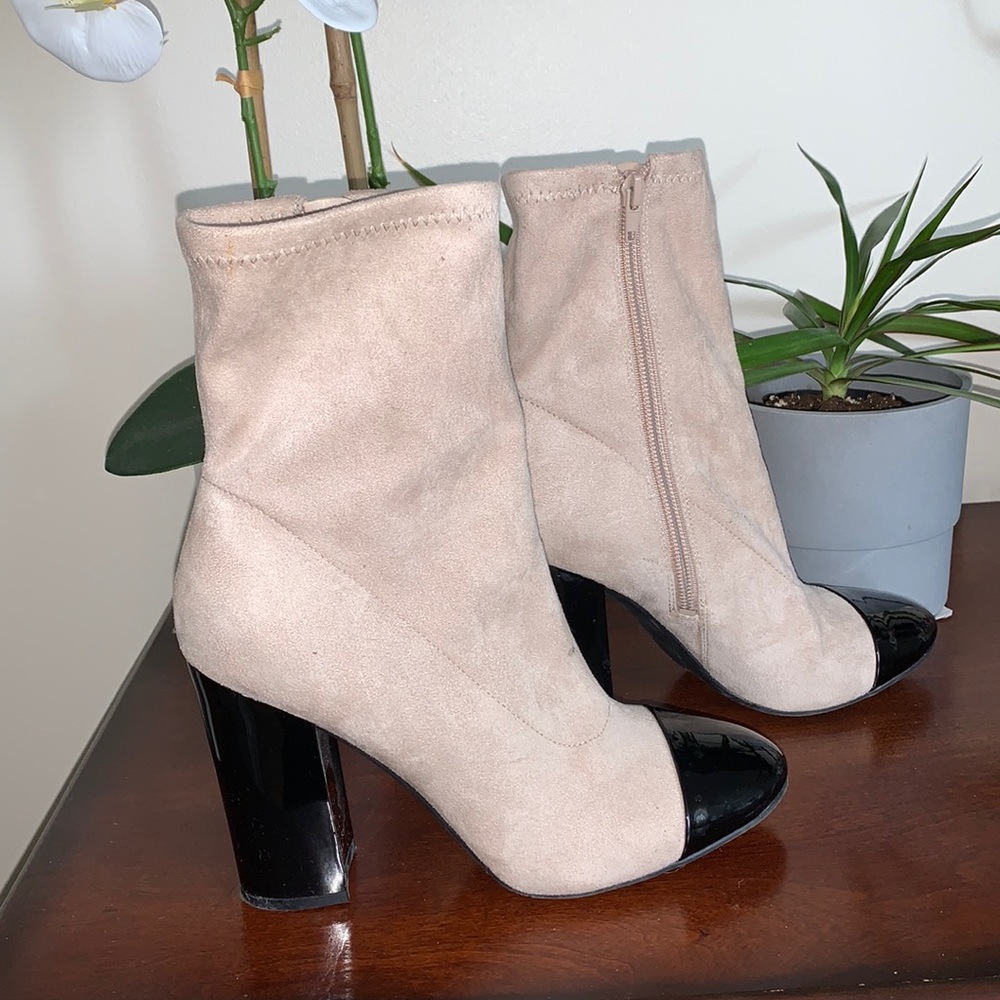 GUESS- Suede Ankle Boot Heels